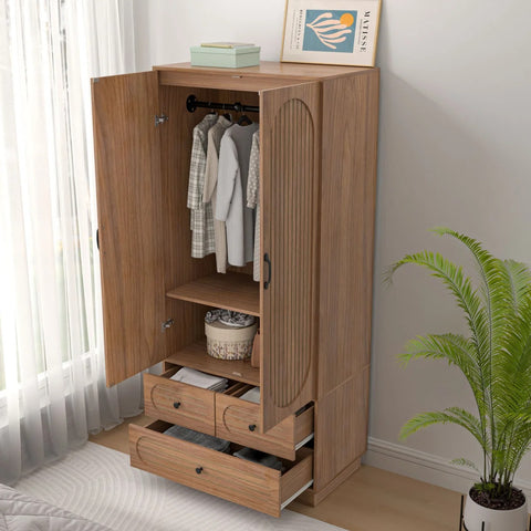 Sedona Fluted Wardrobe